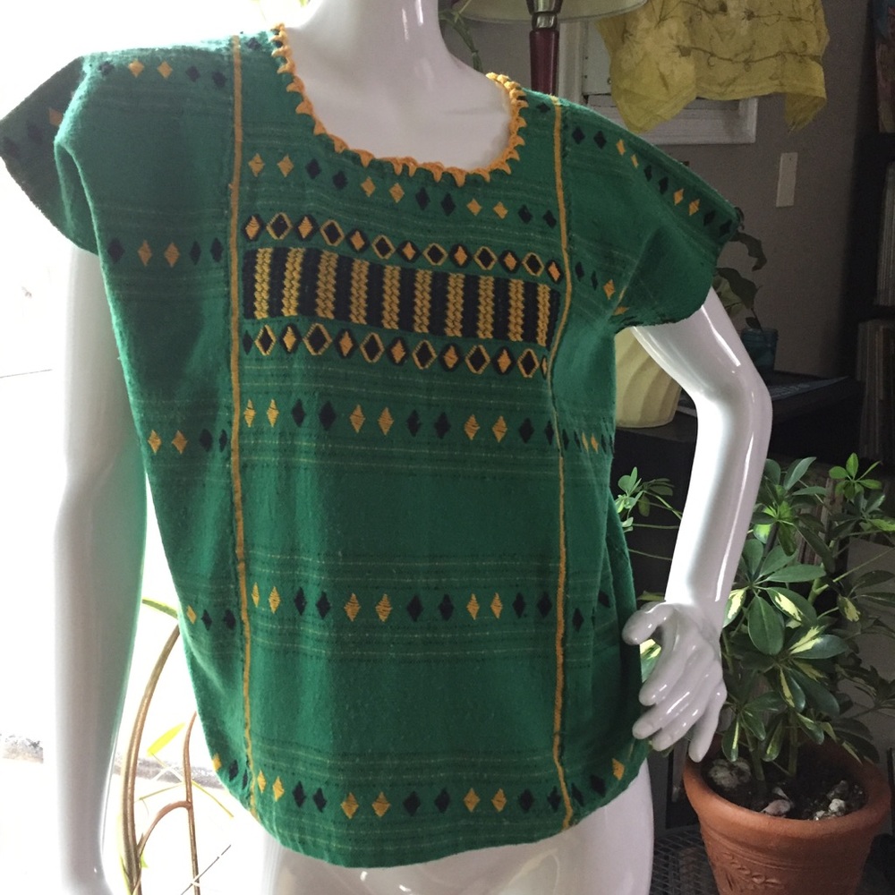 Hand embroidered Huipil